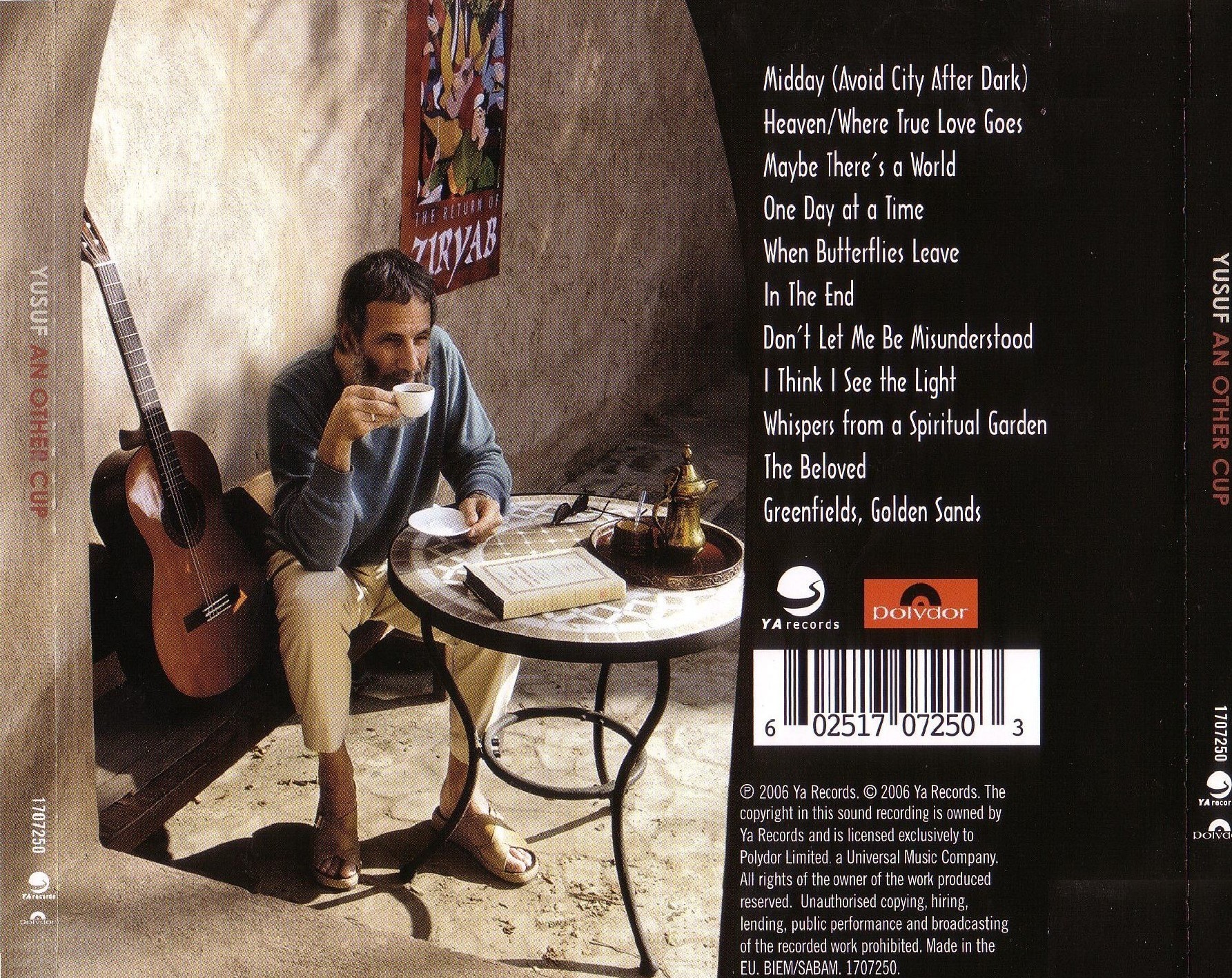 Yusuf Islam  An Other Cup : Back